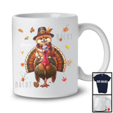 Personalized Custom Name Pilgrim Pomeranian Riding Turkey; Lovely Thanksgiving Fall Leaves T-Shirt