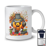 Personalized Custom Name Pilgrim Pumpkin Headset Gaming; Lovely Thanksgiving Video Gamer T-Shirt