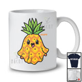 Personalized Custom Name Pineapple Ghost; Lovely Halloween Boo Ghost Pineapple; Fruit Vegan T-Shirt