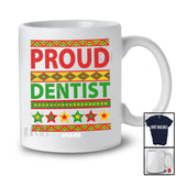 Personalized Custom Name Proud Dentist; Joyful Black History Month African American; Afro Family T-Shirt