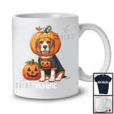 Personalized Custom Name Pumpkin Beagle; Humorous Halloween Family Group T-Shirt