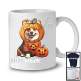 Personalized Custom Name Pumpkin Corgi; Humorous Halloween Costume Family T-Shirt