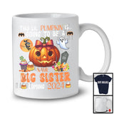 Personalized Custom Name Pumpkin Going To Be A Big Sister 2024, Lovely Halloween Family, Pregnancy T-Shirt
