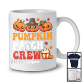 Personalized Custom Name Pumpkin Patch Crew; Cool Thanksgiving Halloween Pumpkins; Farmer T-Shirt