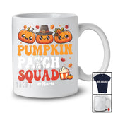 Personalized Custom Name Pumpkin Patch Squad; Cool Thanksgiving Halloween Pumpkins; Farmer T-Shirt