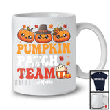 Personalized Custom Name Pumpkin Patch Team; Cool Thanksgiving Halloween Pumpkins; Farmer T-Shirt