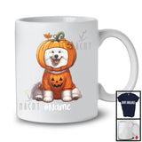 Personalized Custom Name Pumpkin Samoyed; Humorous Halloween Costume Family T-Shirt