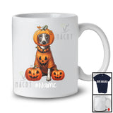 Personalized Custom Name Pumpkin Whippet; Humorous Halloween Costume Family T-Shirt