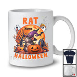 Personalized Custom Name Rat Halloween; Humorous Halloween Wild Animal Witch T-Shirt