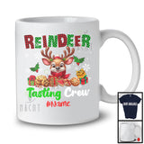 Personalized Custom Name Reindeer Tasting Crew; Adorable Christmas Plaid Cookies; X-mas T-Shirt