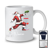Personalized Custom Name Santa Playing Disc Golf, Joyful Christmas Sport Player, X-mas Team T-Shirt