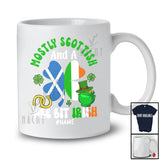 Personalized Custom Name Scottish Wee Bit Irish; Joyful St. Patrick's Day Shamrock Flag; Family T-Shirt