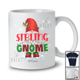 Personalized Custom Name Sibling Gnome Crew; Wonderful Christmas Lights Plaid Gnome; Family T-Shirt