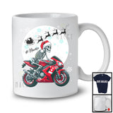 Personalized Custom Name Skeleton Riding Motorbike; Joyful Christmas Moon Tree Skeleton; Family T-Shirt