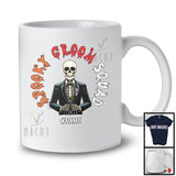 Personalized Custom Name Spooky Groom Squad; Joyful Halloween Bachelorette Skeleton Men; Couple T-Shirt