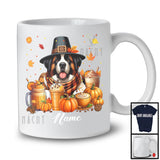 Personalized Custom Name St. Bernard Coffee Smoothie, Lovely Thanksgiving Pumpkin Drinks T-Shirt