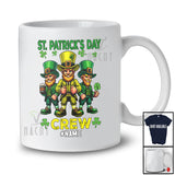 Personalized Custom Name St. Patrick's Day Crew; Joyful Three Leprechaun; Shamrock Drinking T-Shirt