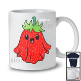 Personalized Custom Name Strawberry Ghost; Lovely Halloween Boo Ghost Strawberry; Fruit Vegan T-Shirt