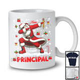 Personalized Custom Name Team Principal, Awesome Christmas Santa Snowing, Careers Group T-Shirt