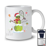 Personalized Custom Name Tennis Santa Snowman Cosplay; Joyful Christmas Sport Player Team T-Shirt