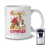 Personalized Custom Name Thankful Chinese; Proud Thanksgiving Turkey With China Flag; Family T-Shirt