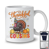 Personalized Custom Name Thankful For My Cousins; Amazing Thanksgiving Turkey; Family T-Shirt