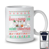 Personalized Custom Name Thanks For Not Swallowing Us; Lovely Christmas Sweater Mom; Family T-Shirt