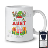 Personalized Custom Name The Aunt Elf; Awesome Christmas Elf Reindeer; Family Group T-Shirt