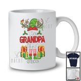 Personalized Custom Name The Grandpa Elf; Awesome Christmas Elf Reindeer; Family Group T-Shirt