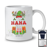 Personalized Custom Name The Nana Elf; Awesome Christmas Elf Reindeer; Family Group T-Shirt