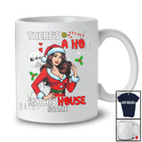 Personalized Custom Name There's A Ho In This House; Fantastic Christmas Santa Women; Family T-Shirt