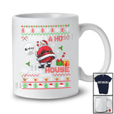 Personalized Custom Name There's A Ho In This House; Fantastic Christmas Sweater Naughty Santa T-Shirt