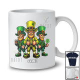 Personalized Custom Name Three Leprechaun; Humorous St. Patrick's Day Shamrock Drinking T-Shirt