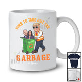 Personalized Custom Name Time To Take Out The Garbage; Humorous Election 2024 President T-Shirt