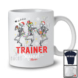 Personalized Custom Name Trainer Squad; Joyful Christmas Three Dancing Skeletons; Dancer T-Shirt