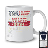 Personalized Custom Name Trump Won Get Over It 2024; Awesome Election US Flag; President T-Shirt