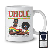 Personalized Custom Name Uncle Granddaughter, Proud Father's Day Juneteenth Black, Afro Family T-Shirt