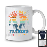 Personalized Custom Name Vintage Retro Every Day Is Father's Day, Lovely Dad Son, Family T-Shirt