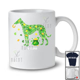 Personalized Custom Name Whippet Shape Shamrock; Adorable St. Patrick's Day Gold Pot; Dog T-Shirt