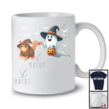 Personalized Custom Name Witch Boo Walking Cat; Lovely Halloween Ghost Candy T-Shirt