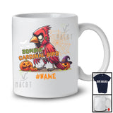 Personalized Custom Name Zombie Cardinal Bird; Creepy Halloween Costume Bird; Animal Lover T-Shirt