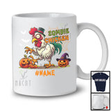 Personalized Custom Name Zombie Chicken; Creepy Halloween Costume Chicken; Animal Lover T-Shirt