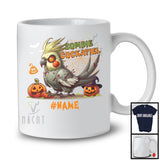 Personalized Custom Name Zombie Cockatiel; Creepy Halloween Costume Bird; Animal Lover T-Shirt