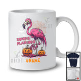 Personalized Custom Name Zombie Flamingo; Creepy Halloween Costume Bunny; Animal Lover T-Shirt