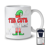 Personalized Custom Text The Cute Elf; Adorable Christmas Elf Costume; Matching Family Group T-Shirt