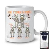 Personalized Custom The Family's Name, Creepy Halloween Costume Skeleton, Family Group T-Shirt