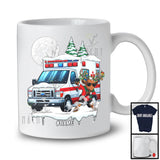 Personalized Dabbing Reindeer On Ambulance; Joyful Christmas Custom Name; Ambulance Driver T-Shirt