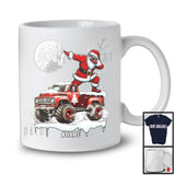 Personalized Dabbing Santa On Pickup Truck; Joyful Christmas Custom Name; Pickup Truck Driver T-Shirt