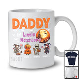 Personalized Daddy Of Little Monsters; Creepy Halloween Family Custom Name Group T-Shirt