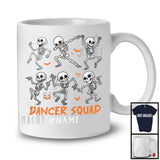 Personalized Dancer Squad, Creepy Halloween Dancing Skeletons Dance, Custom Name Dancer T-Shirt